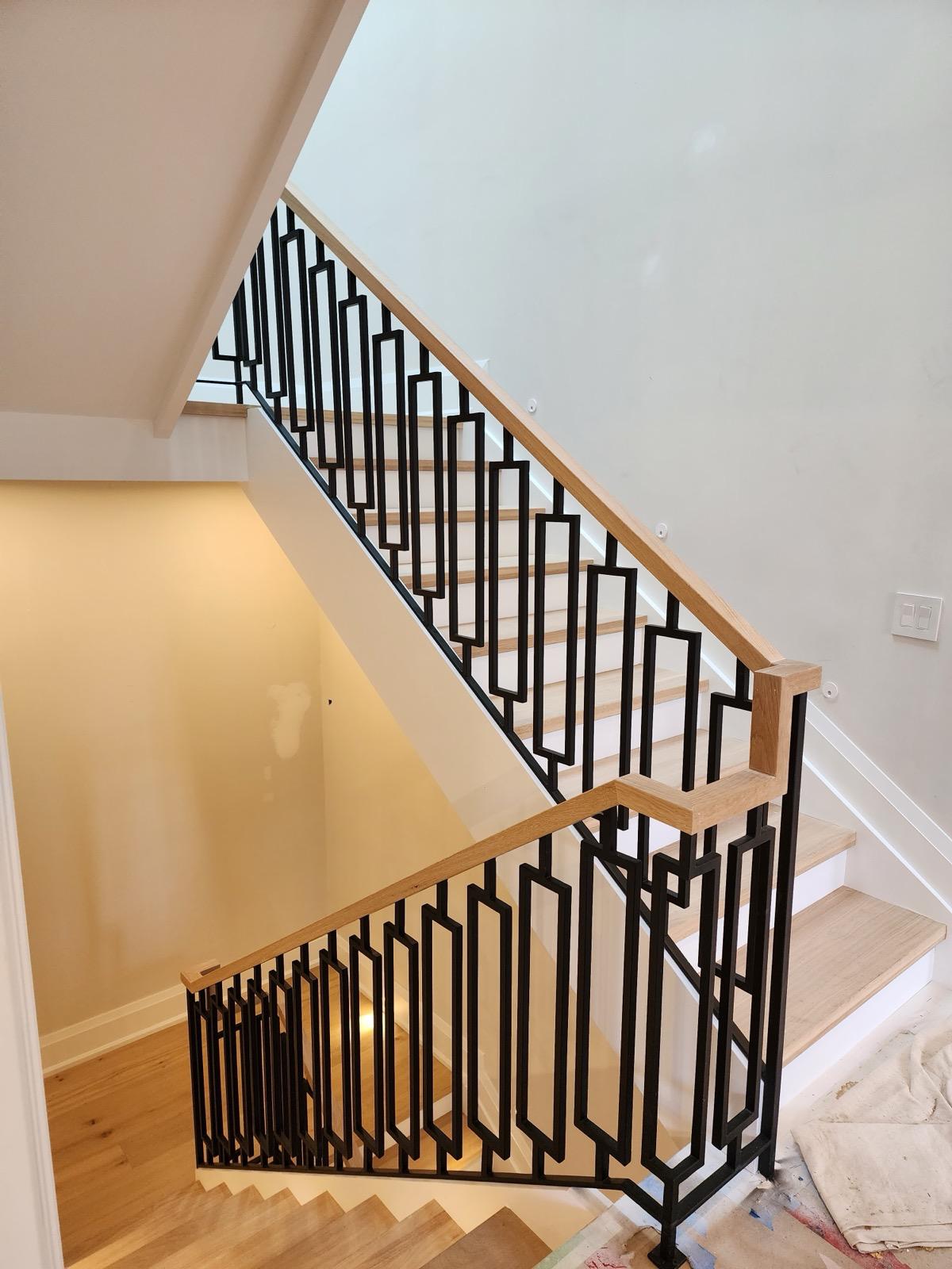 Iron Railings Custom iron railing installation in Toronto home